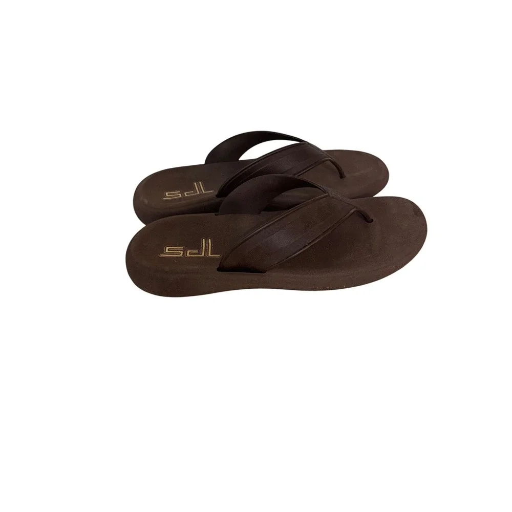 Sandelindas‎ Brown Rubber Thong Flip Flop Sandals Size 28 Made in Mexico
